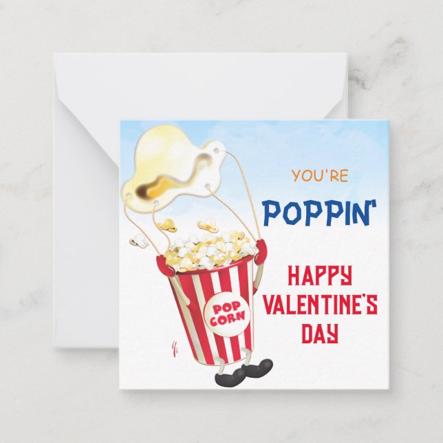 Carte De Correspondance Popcorn Valentine (Devant)