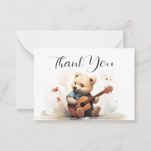 Carte De Correspondance Portez Le Merci Musicien