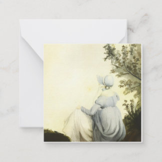 Carte De Correspondance Portrait de Jane Austen à l'aquarelle