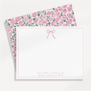 Carte de correspondance pour la nurserie de bébé f