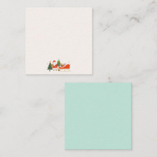 Carte De Correspondance Présentations de Noël sur la sellette de Père Noël