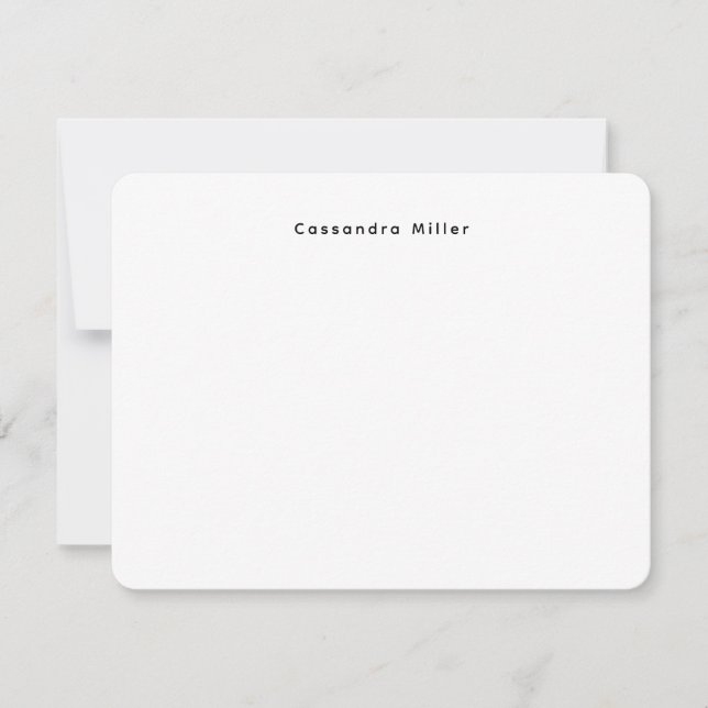 Carte De Correspondance Professionnel minimal simple (Devant)