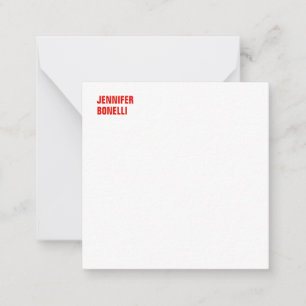 Carte De Correspondance Professionnel minimaliste moderne en blanc