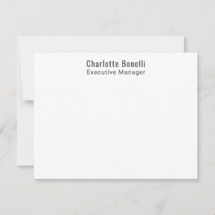 Carte De Correspondance Professionnel Moderne Minimaliste Simple