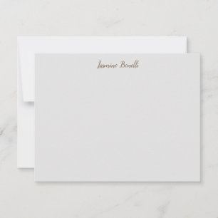 Carte De Correspondance Professionnel Moderne Minimaliste Votre Nom