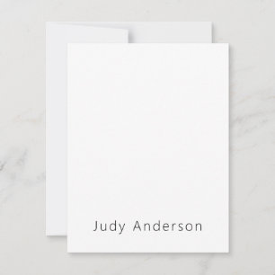 Carte De Correspondance Professionnel Simple Moderne Élégant Votre Nom