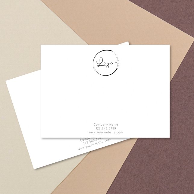 Carte De Correspondance Promotion du logo commercial personnalisé (Créateur téléchargé)