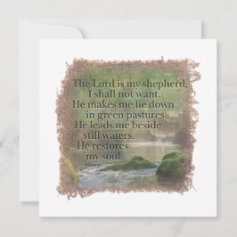Carte De Correspondance PSALM 23:1 - Personalized Notecard