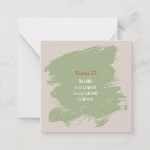 Carte De Correspondance Psaume 23 Verse