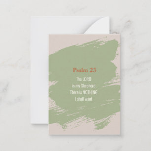 Carte De Correspondance Psaume 23 Verse