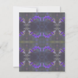 Carte De Correspondance Purple Floral Garden