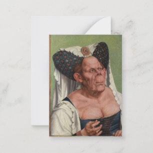 Carte De Correspondance Quentin Matsys - Une Vieille Femme Grotesque