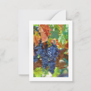Carte De Correspondance Raisins de récolte d'automne