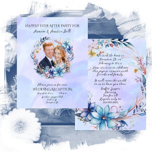 Carte De Correspondance Réception de mariage après la fête