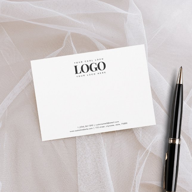 Carte De Correspondance Rectangle Entreprise Logo Entreprise Personnalisé  (Créateur téléchargé)