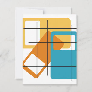 Carte De Correspondance Rectangles de grille