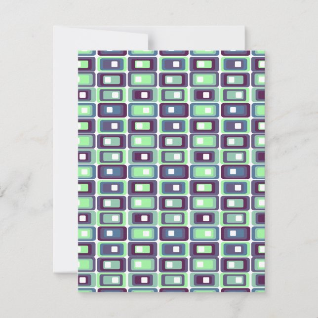 Carte De Correspondance Rectangles empilées (Devant)