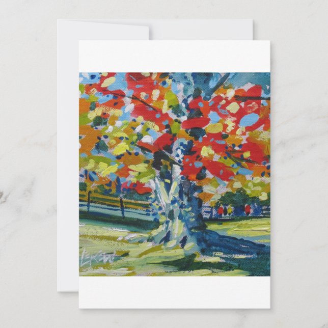 Carte De Correspondance Red of Oak #150201 (Devant)