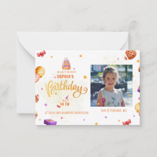 Carte De Correspondance Rejoignez-nous pour célébrer l'invitation photo d'