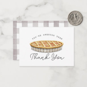 Carte De Correspondance Remerciements pour Baby Shower « Plus sucré que ta