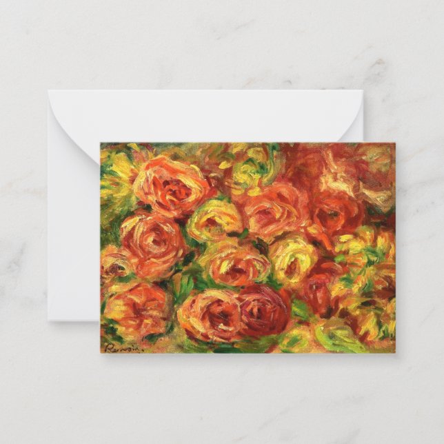 Carte De Correspondance Renoir - Fatigué des Roses (Devant)