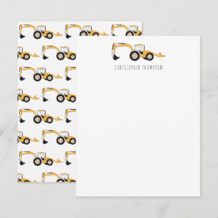 Carte De Correspondance Réservoir de construction Camion Enfants Enfants