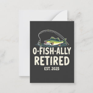 Carte De Correspondance Retraité Est. 2025 Retraite Fisher Papa