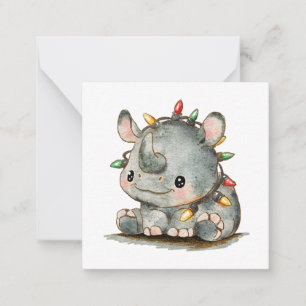 Carte De Correspondance Rhino Festif