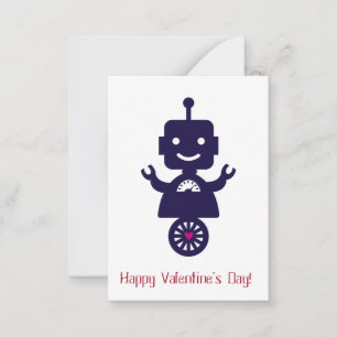 Carte De Correspondance Robot Valentine - Scooter
