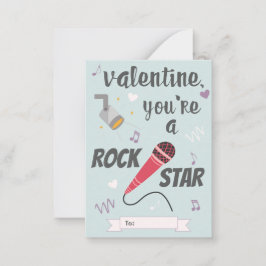 Carte De Correspondance Rock Star Classroom Saint-Valentin