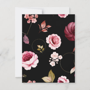 Carte De Correspondance Roses d'aquarelle 32