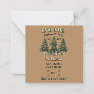 Carte De Correspondance Russe Camp Bach Bachelorette Party Dare Jeu