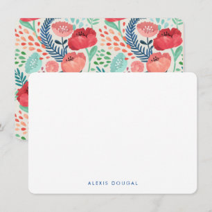 Carte De Correspondance Rustique Floral Joli Imprimer Papier à lettres per