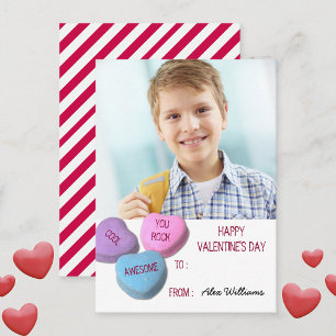 Carte De Correspondance Saint Valentin Classe garçon Photo personnalisée