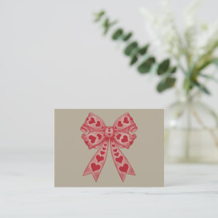 Carte De Correspondance Saint Valentin Coeur Coquette arc Retro Valentine