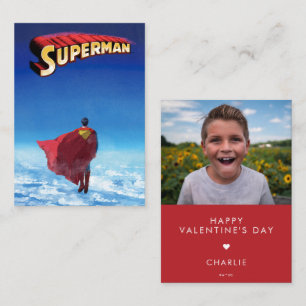 Carte De Correspondance Saint-Valentin Photo Personnalisé de Superman