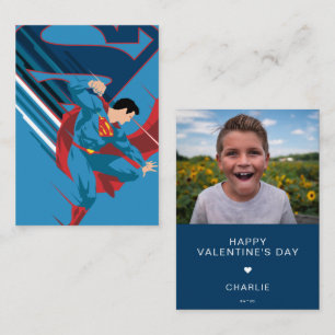 Carte De Correspondance Saint-Valentin Photo Personnalisé de Superman