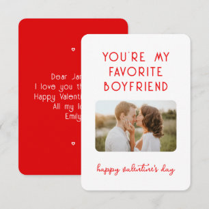 Carte De Correspondance Saint Valentin Photo Vous êtes mon ami favori