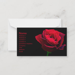 Carte De Correspondance Saint Valentin Rose rouge