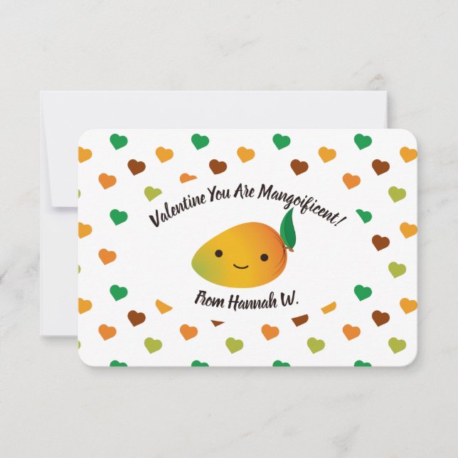 Carte De Correspondance Saint Valentin Vous Êtes Mango Magnifique (Devant)