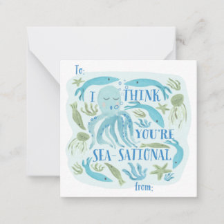 Carte De Correspondance Salle de classe de mer Saint-Valentin