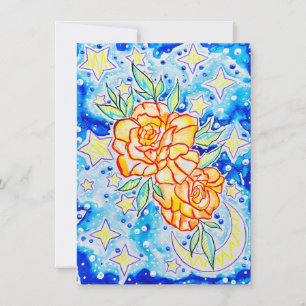 Carte De Correspondance Salutation de roses
