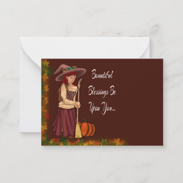 Carte De Correspondance Salutations de Pagan Fall (Devant)