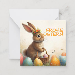 Carte De Correspondance Salutations printanières du lapin de Pâques