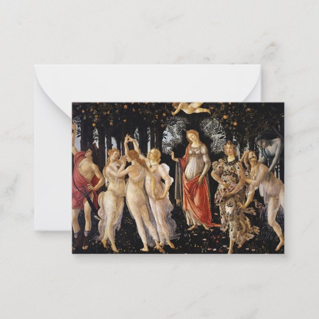 Carte De Correspondance Sandro Botticelli - La Primavera (Devant)