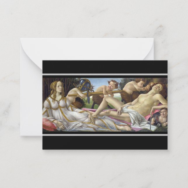 Carte De Correspondance Sandro Botticelli - Vénus et Mars (Devant)