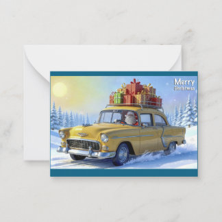 Carte De Correspondance Santa Claus Greeting Card Oldtimer