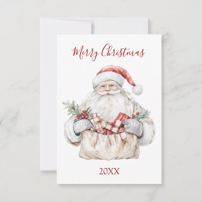 Carte De Correspondance Santa with Presents Christmas (Devant)