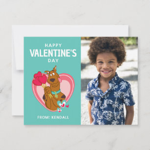 Carte De Correspondance Scooby-Doo Holding Heart Lollipops