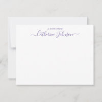 Script Calligraphie Une Note De Violet Violet Plum
